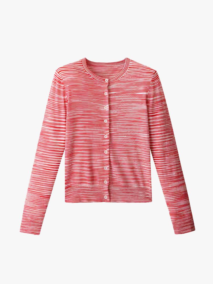 Image may contain Clothing Knitwear Sweater Cardigan and Shirt